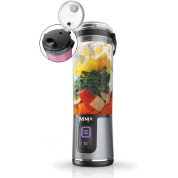 Ninja Blast Blender portable, 530 ml, couvercle résistant aux fuites et bec verseur, mini blender sans fil puissant, rechargeabl
