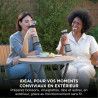 Ninja Blast Blender portable, 530 ml, couvercle résistant aux fuites et bec verseur, mini blender sans fil puissant, rechargeabl