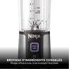 Ninja Blast Blender portable, 530 ml, couvercle résistant aux fuites et bec verseur, mini blender sans fil puissant, rechargeabl