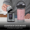 Ninja Blast Blender portable, 530 ml, couvercle résistant aux fuites et bec verseur, mini blender sans fil puissant, rechargeabl