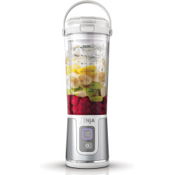 Ninja Blast Blender portable, 530 ml, couvercle résistant aux fuites et bec verseur, mini blender sans fil puissant, rechargeabl