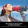 Ninja Blast Blender portable, 530 ml, couvercle résistant aux fuites et bec verseur, mini blender sans fil puissant, rechargeabl