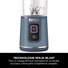 Ninja Blast Blender portable, 530 ml, couvercle résistant aux fuites et bec verseur, mini blender sans fil puissant, rechargeabl