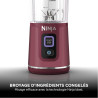 Ninja Blast Blender portable, 530 ml, couvercle résistant aux fuites et bec verseur, mini blender sans fil puissant, rechargeabl