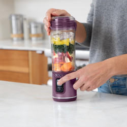 Ninja Blast Blender portable, 530 ml, rechargeable et sans fil BC151EUPR | couvercle résistant aux fuites et bec verseur, mini b