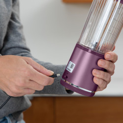 Ninja Blast Blender portable, 530 ml, rechargeable et sans fil BC151EUPR | couvercle résistant aux fuites et bec verseur, mini b