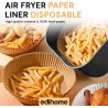 edihome, Papier Cuisson Air Fryer, pour Friteuse sans Huile, 100 Unitès, 22x14 cm Rectangulair, BPA Free, Jetable, pour Four, 5 