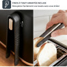 Tefal - Includeo - Grille-pain 2 fentes avec pinces magnétiques - Noir
