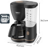 Tefal - Cafetière filtre Includeo Ergonomique - 1,25 L - Noire