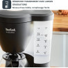 Tefal - Cafetière filtre Includeo Ergonomique - 1,25 L - Noire