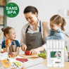Bonsenkitchen Sacs Sous Vide Alimentaire, 3x28x600cm + 3x20x600cm | Sacs Sous Vide Alimentaire pour Machine Sous Vide et La Cuis