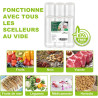 Bonsenkitchen Sacs Sous Vide Alimentaire, 3x28x600cm + 3x20x600cm | Sacs Sous Vide Alimentaire pour Machine Sous Vide et La Cuis