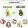 Bonsenkitchen Rouleau de Mise Sous Vide 2 Rouleaux de 20 x 600 cm | Sac Sous Vide Alimentaire pour la Conservation des Aliments 