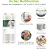 Bonsenkitchen Sacs sous Vide Alimentaire 2 Rouleaux 28 x 600 cm | Sac Sous Vide pour la Conservation des Aliments et la Cuisson,