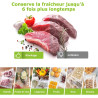 Bonsenkitchen Sacs sous Vide Alimentaire 2 Rouleaux 28 x 600 cm | Sac Sous Vide pour la Conservation des Aliments et la Cuisson,