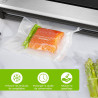 Bonsenkitchen Sacs sous Vide Alimentaire 2 Rouleaux 28 x 600 cm | Sac Sous Vide pour la Conservation des Aliments et la Cuisson,