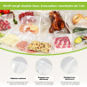 Bonsenkitchen Sacs Sous Vide Alimentaire 2×28cm×300cm & 3×20cm×300cm | Film Résistant à la Déchirure, Compatible Toutes Machines