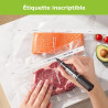 Bonsenkitchen Sacs Sous Vide Alimentaire 2×28cm×300cm & 3×20cm×300cm | Film Résistant à la Déchirure, Compatible Toutes Machines