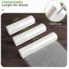 Diboniur Sac Sous Vide Alimentaire, 3 Rouleaux 28/25/20 × 300 cm | Sachet sous vide pour conservation longue durée, scellage éta