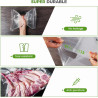 Diboniur Sac Sous Vide Alimentaire, 3 Rouleaux 28/25/20 × 300 cm | Sachet sous vide pour conservation longue durée, scellage éta