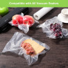 Diboniur Sac Sous Vide Alimentaire, 2 Rouleaux 28/20 x 500cm Rouleau Sous Vide Alimentaire, Sac de Congelation Sous Vide pour la