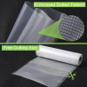 Diboniur Sac Sous Vide Alimentaire, 2 Rouleaux 28/20 x 500cm Rouleau Sous Vide Alimentaire, Sac de Congelation Sous Vide pour la