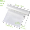 Diboniur Sac Sous Vide Alimentaire, 2 Rouleaux 28/20 x 500cm Rouleau Sous Vide Alimentaire, Sac de Congelation Sous Vide pour la