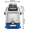 Tefal - Oleoclean - Friteuse semi-professionnelle compacte - 3,5 L - Inox | Friteuse électrique avec huile - Système breveté de 