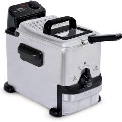 Tefal - Oleoclean - Friteuse semi-professionnelle compacte - 2 L - Inox | Friteuse professionnelle électrique avec filtration au