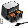 Moulinex Easy fry Essential inox, 8,3L, Jusqu'à 8 personnes, 7 Programmes intuitifs, Air Fryer, Repas complet, synchronisation, 