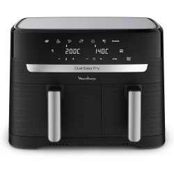 Moulinex Easy fry Essential inox, 8,3L, Jusqu'à 8 personnes, 7 Programmes intuitifs, Air Fryer, Repas complet, synchronisation, 