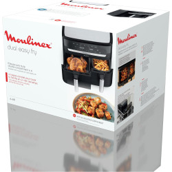 Moulinex Easy fry Essential inox, 8,3L, Jusqu'à 8 personnes, 7 Programmes intuitifs, Air Fryer, Repas complet, synchronisation, 