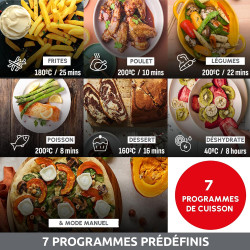 Moulinex - Easy Fry Dual air fryer - 7 programmes - 8,3L - Noir