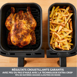 Moulinex - Easy Fry Dual air fryer - 7 programmes - 8,3L - Noir