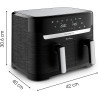Moulinex - Easy Fry Dual air fryer - 7 programmes - 8,3L - Noir