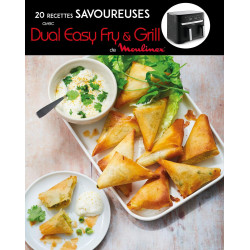 Moulinex - Air Fryer Easy Fry Dual Capacité XXL 8-3 L - Inox | Friteuse sans huile pour 8 personnes - 2 tiroirs indépendants pou