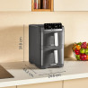 Moulinex - Easy Fry Dual Crispy Stack air fryer - 10 L - Gris | Friteuse sans huile double tiroir verticaux 8 personnes - 7 prog