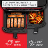 Moulinex - Easy Fry Dual XXL air fryer - 7 programmes - 11 L - Noir | Friteuse sans huile double tiroir pour 10 personnes - Repa