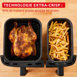 Moulinex Easy fry Collection Ivoire, 8L, Jusqu'à 8 personnes, 6 Programmes intuitifs, Air Fryer, Repas complet, synchronisation,