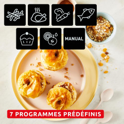 Moulinex Easy fry Collection Ivoire, 8L, Jusqu'à 8 personnes, 6 Programmes intuitifs, Air Fryer, Repas complet, synchronisation,