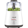 Moulinex - Hachoir électrique La Moulinette - 1000W bol 0.5L - Blanc | Hachoir viande électrique puissant - Système de double sé