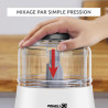 Moulinex - Hachoir électrique La Moulinette - 1000W bol 0.5L - Blanc | Hachoir viande électrique puissant - Système de double sé