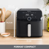 Moulinex - Easy Fry Mega air fryer - 8 programmes - 7.5 L - Noir | Friteuse sans huile mono tiroir pour 8 personnes - 8 programm