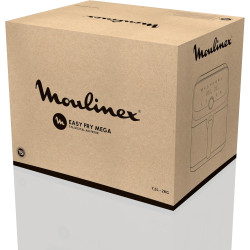 Moulinex - Easy Fry Mega air fryer - 8 programmes - 7.5 L - Noir | Friteuse sans huile mono tiroir pour 8 personnes - 8 programm