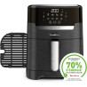 Moulinex - Easy Fry & Grill Friteuse sans huile 4-8 programmes - 6 L | Air fryer 2en1 avec gril fonte pour 6 personnes - 8 progr