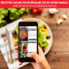 Moulinex - Easy Fry & Grill Friteuse sans huile 4-8 programmes - 6 L | Air fryer 2en1 avec gril fonte pour 6 personnes - 8 progr