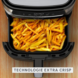 Moulinex - Friteuse sans huile Easy Fry & Grill Vision 4-6 L | Air fryer avec fenêtre transparente - Gril intégré - 8 programmes