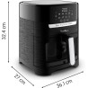 Moulinex - Friteuse sans huile Easy Fry & Grill Vision 4-6 L | Air fryer avec fenêtre transparente - Gril intégré - 8 programmes