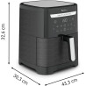 Moulinex Easy Fry & Grill XXL Friteuse sans huile + gril, Capacité 6,5 L, Jusqu’à 8 personnes, 8 programmes automatiques, Sépara