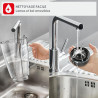 Moulinex - Blender Blendforce Noir 800W Bol verre 1.75 L | Mixeur puissant 800 W pour préparer des smoothies, Sauces et glace pi